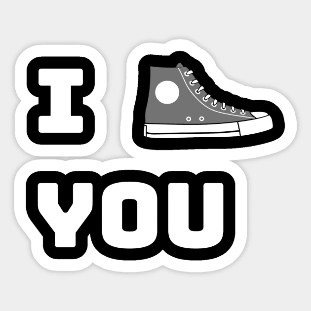 I KICK YOU Sticker by Tee-StoreArt